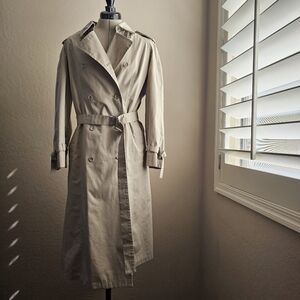 Long London Fog Trench Coat